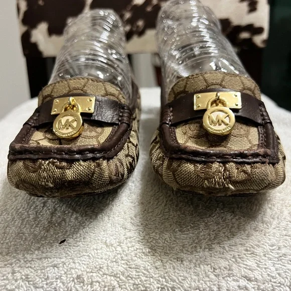 Michael Kors Hamilton Monogram Jacquard Loafers - pre-owned - Picture 3 of 14